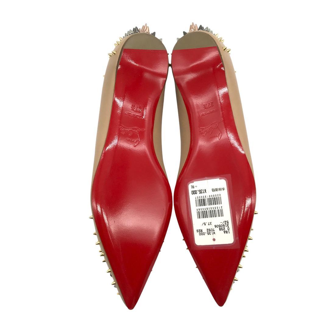 【新品未使用】クリスチャンルブタン フラットシューズ スパイクスタッズ