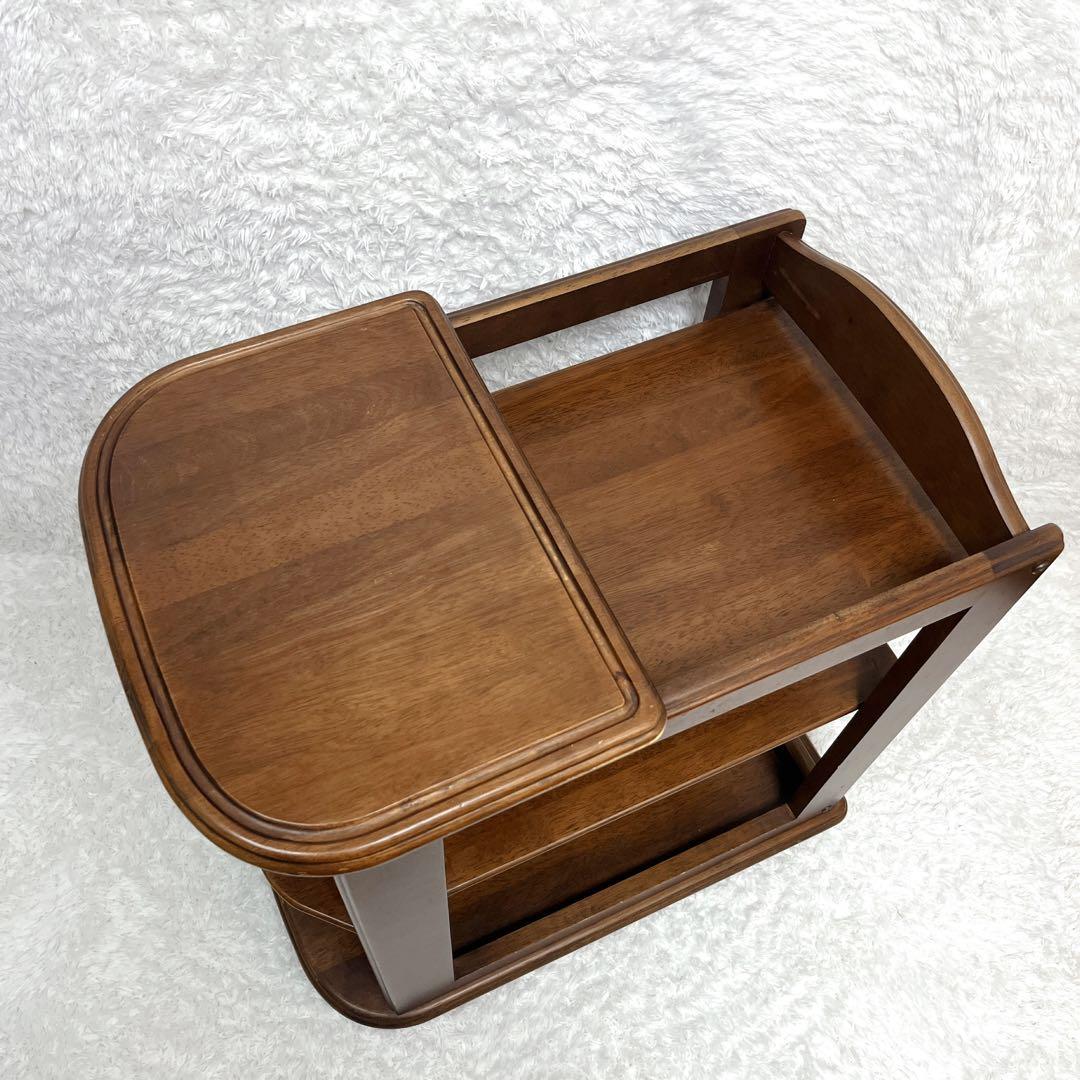 姫路モッコウ マルニ キッチンワゴン 木製 カート 3段 キャスター付 ワゴン