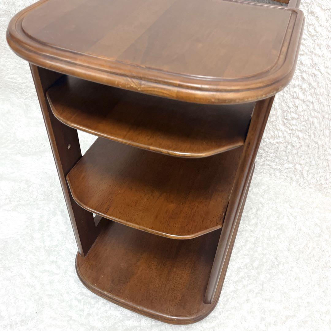 姫路モッコウ マルニ キッチンワゴン 木製 カート 3段 キャスター付 ワゴン