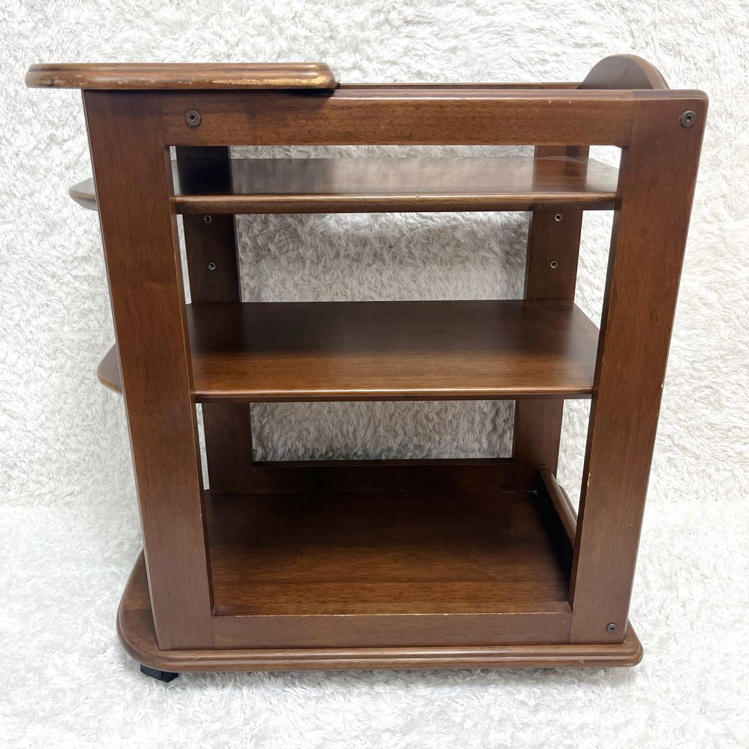 姫路モッコウ マルニ キッチンワゴン 木製 カート 3段 キャスター付 ワゴン