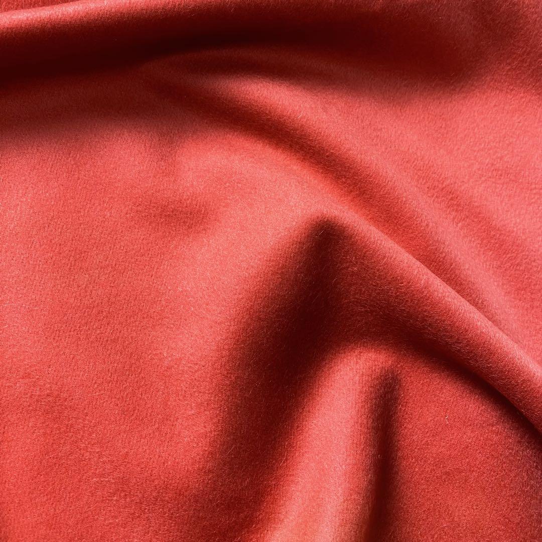 1値下げ中COLOMBO コロンボ 高級カシミヤ 大判マフラーストール オレンジ