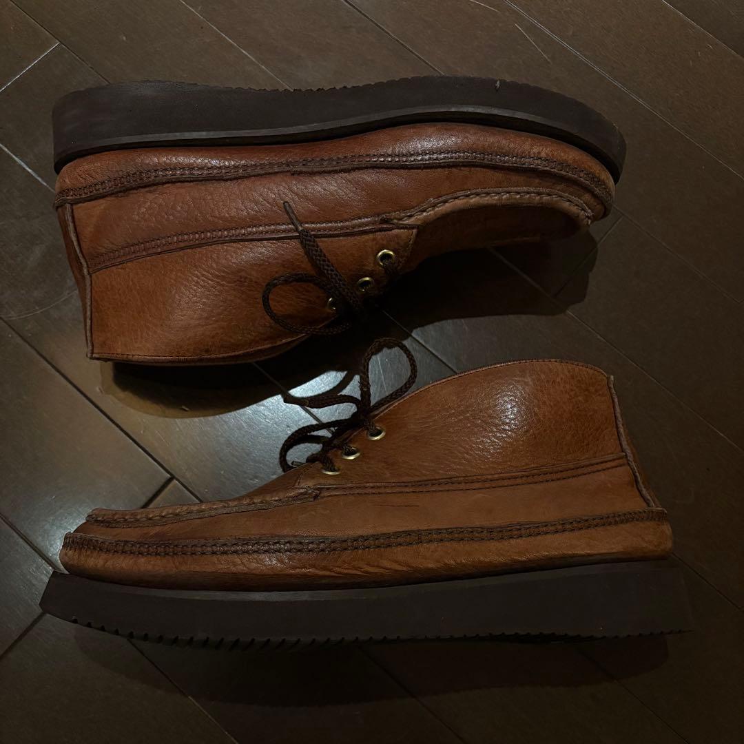 ラッセルモカシン 8h E ブラウンレザー ワークブーツ ハイカット