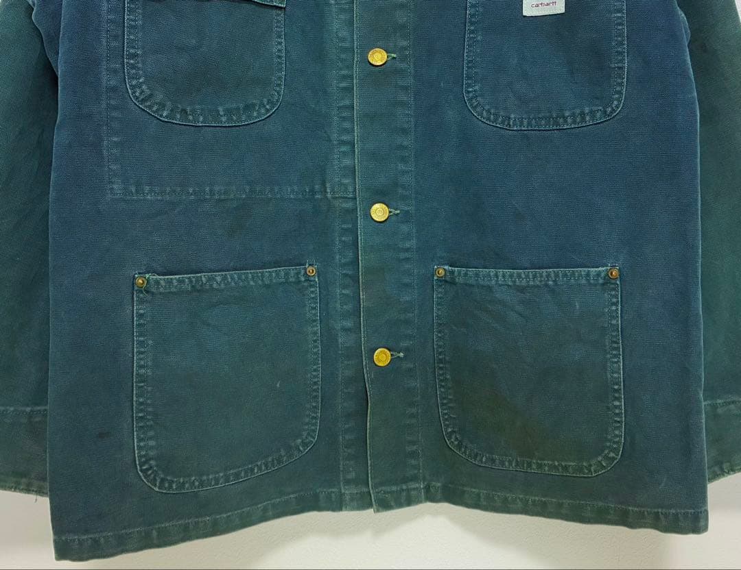 Carhartt94年製CU1055チョアコートTeal Blue USA製XL