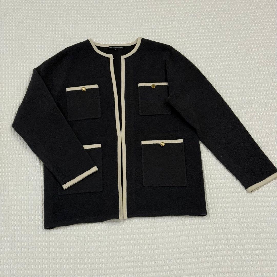 23区 ミニブークレ ニット ジャケット オンワード樫山