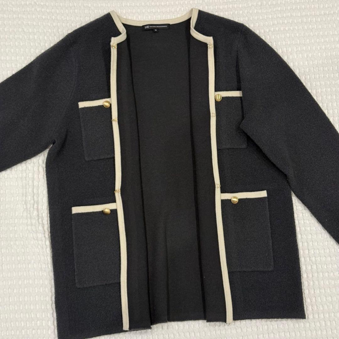 23区 ミニブークレ ニット ジャケット オンワード樫山