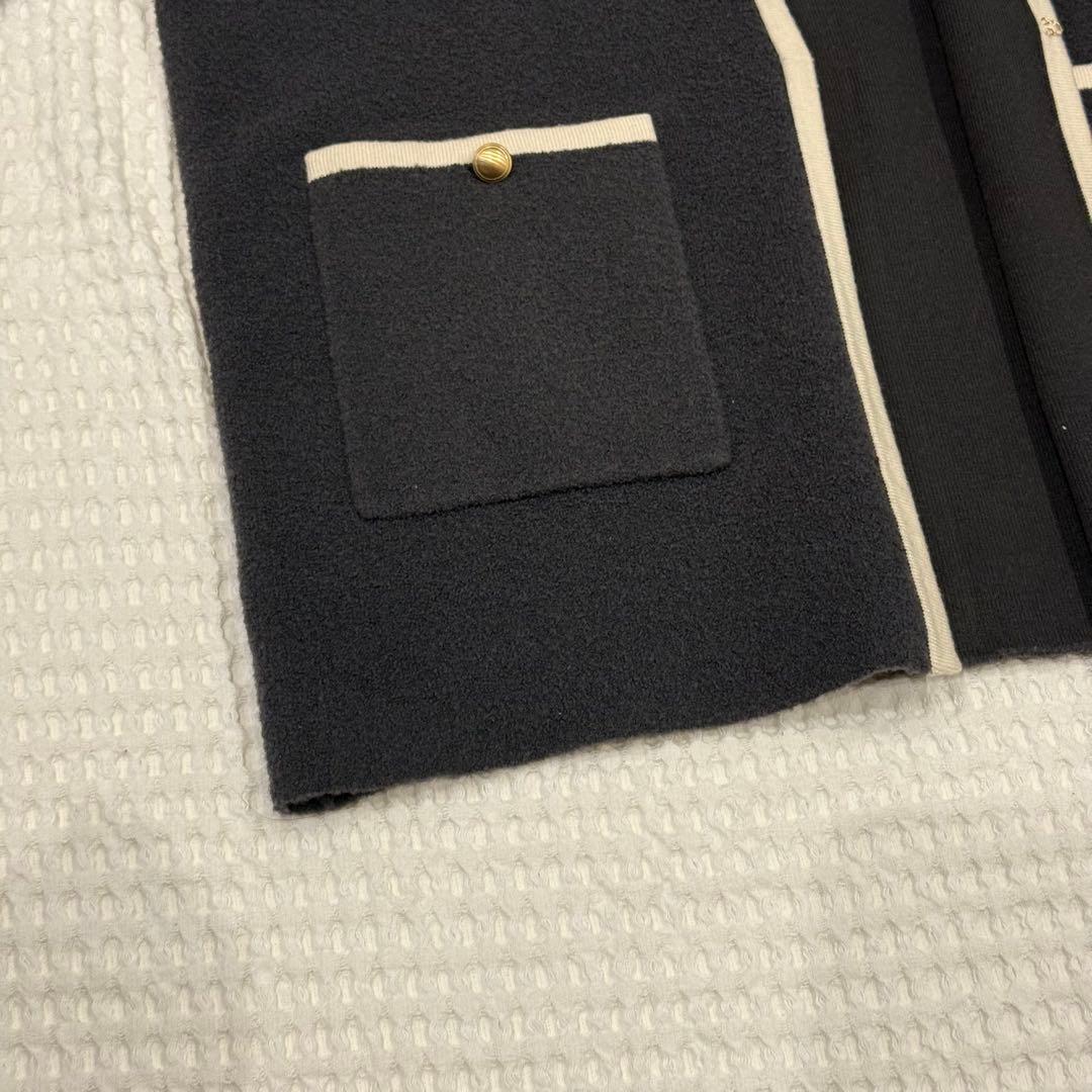 23区 ミニブークレ ニット ジャケット オンワード樫山