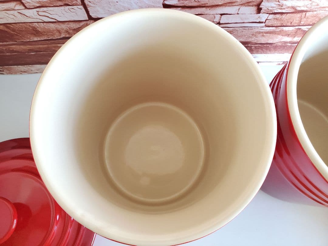 Le Creuset ストッカーパッキン付キャニスター箱付き　2個　ル・クルーゼ