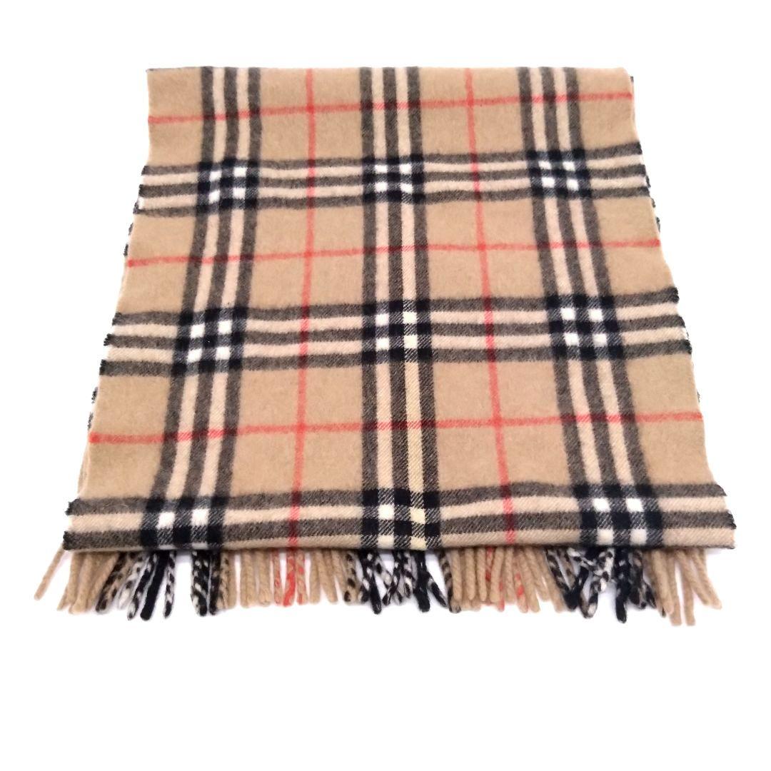 【美品】BURBERRY カシミヤ 100% ノバチェック マフラー ロンドン