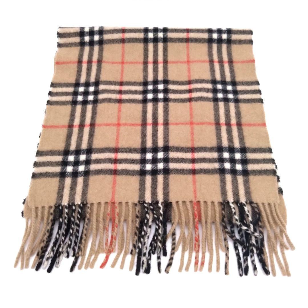 【美品】BURBERRY カシミヤ 100% ノバチェック マフラー ロンドン