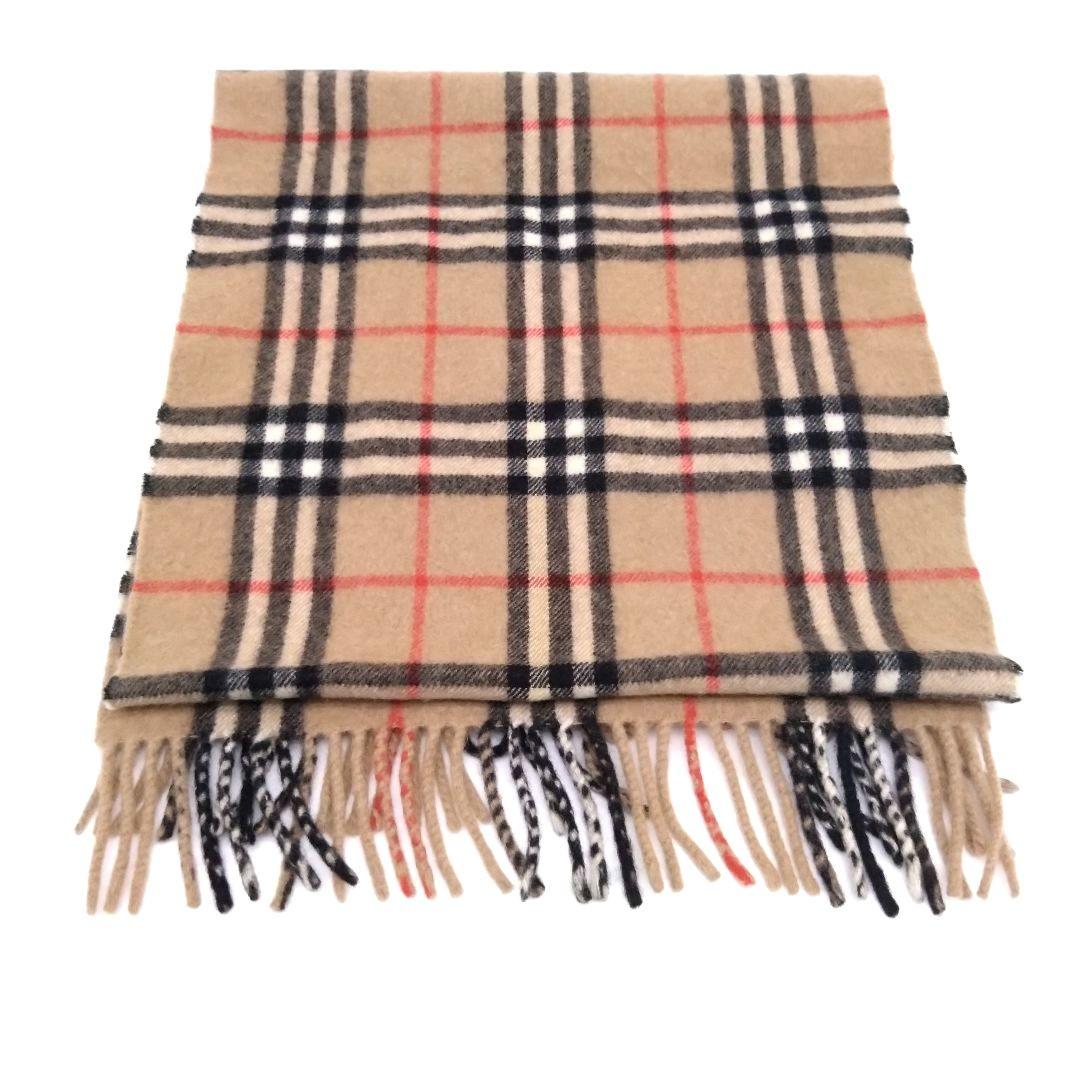 【美品】BURBERRY カシミヤ 100% ノバチェック マフラー ロンドン