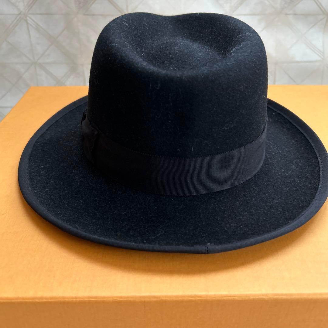 【未使用】JOHN B. STETSON COMPANY フェルトハット 黒