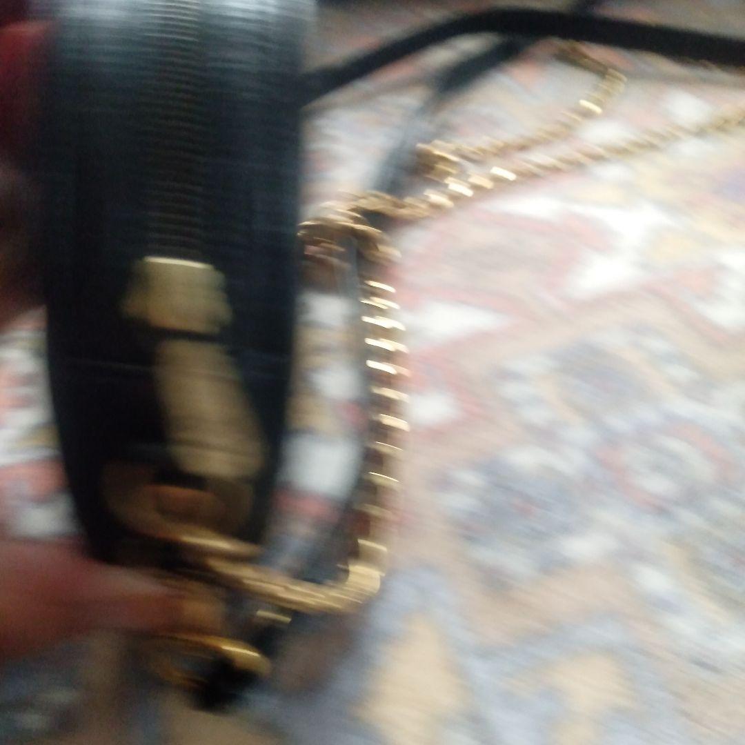 ビンテージレアエムシーエムMCM ブラック 円ショルダーバックポシエット中古美品