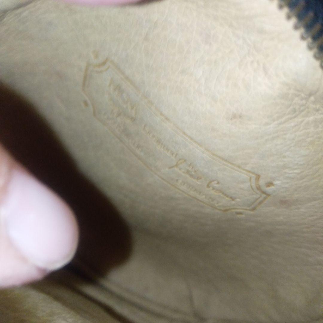 ビンテージレアエムシーエムMCM ブラック 円ショルダーバックポシエット中古美品