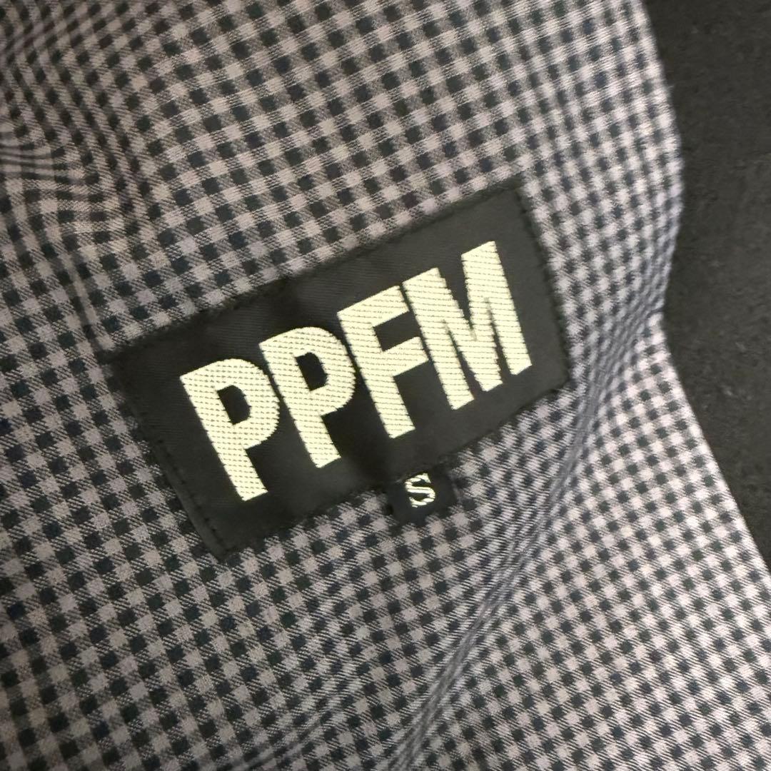 y2k 00s PPFM ナポレオンジャケット Pコート リアルファー　ブラック