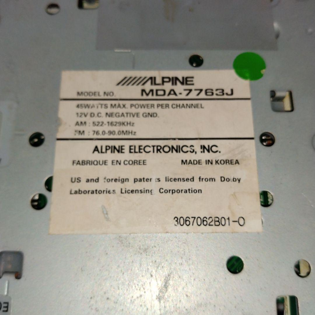 ALPINE MDA-7763J 名機 希少