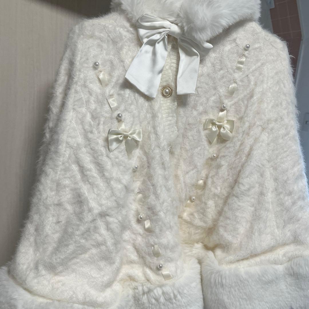 値下げok amavel ニットポンチョ