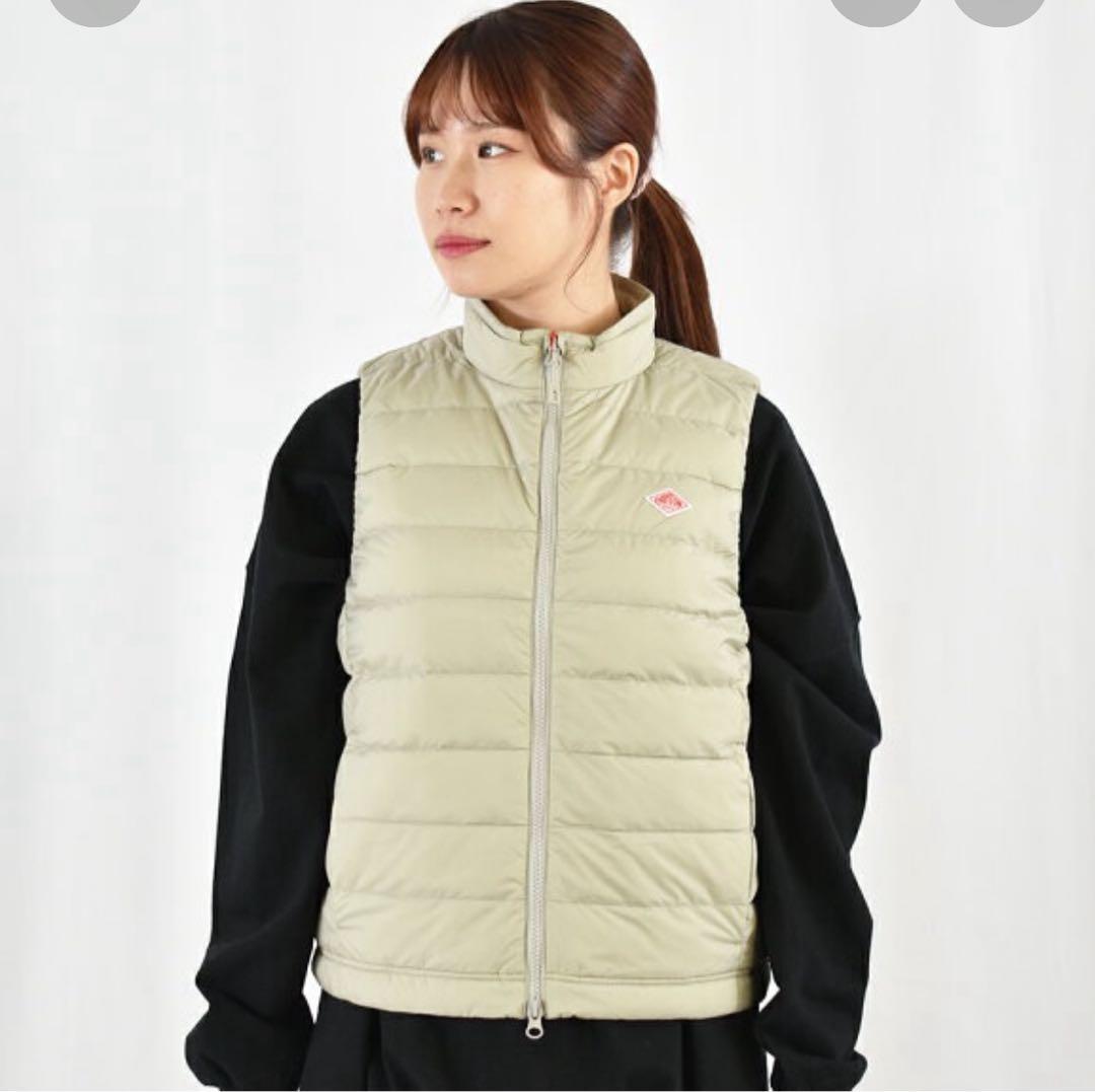 DANTON ダウンベスト　ライトダウン　インナーダウンクルーネックベスト