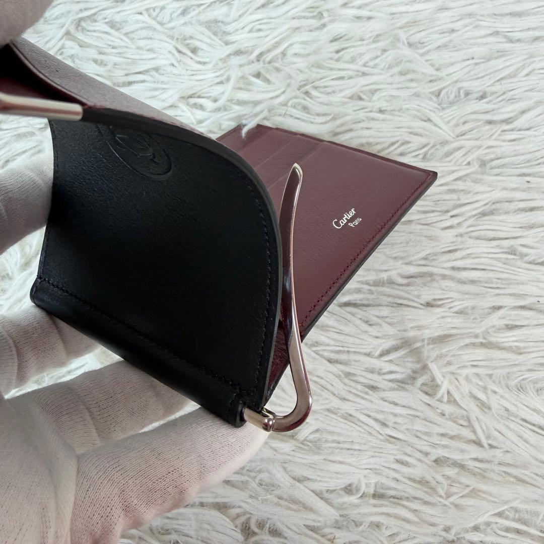 新品未使用保管品✨Cartier マネークリップ マストライン ブラック/黒