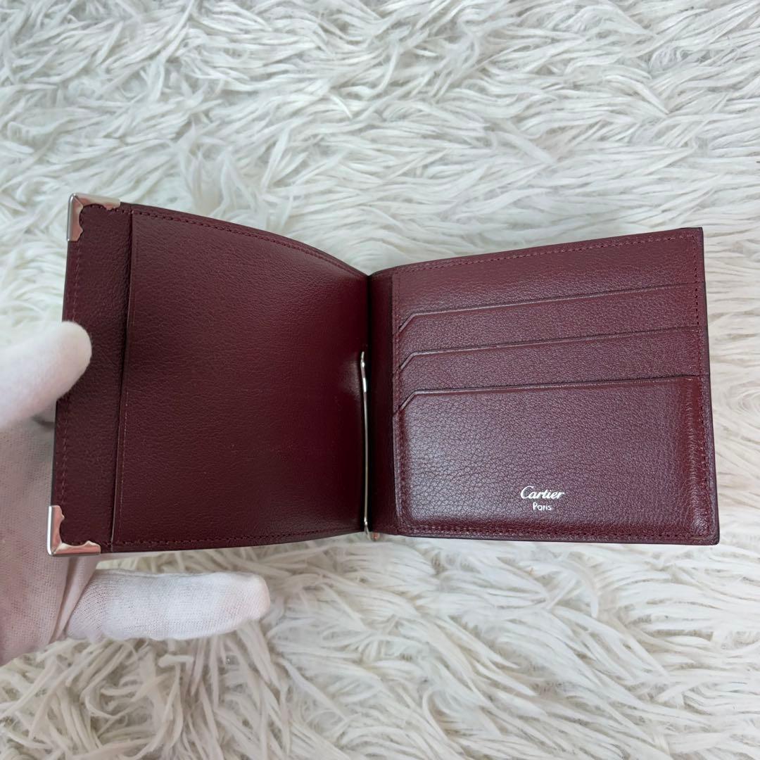 新品未使用保管品✨Cartier マネークリップ マストライン ブラック/黒