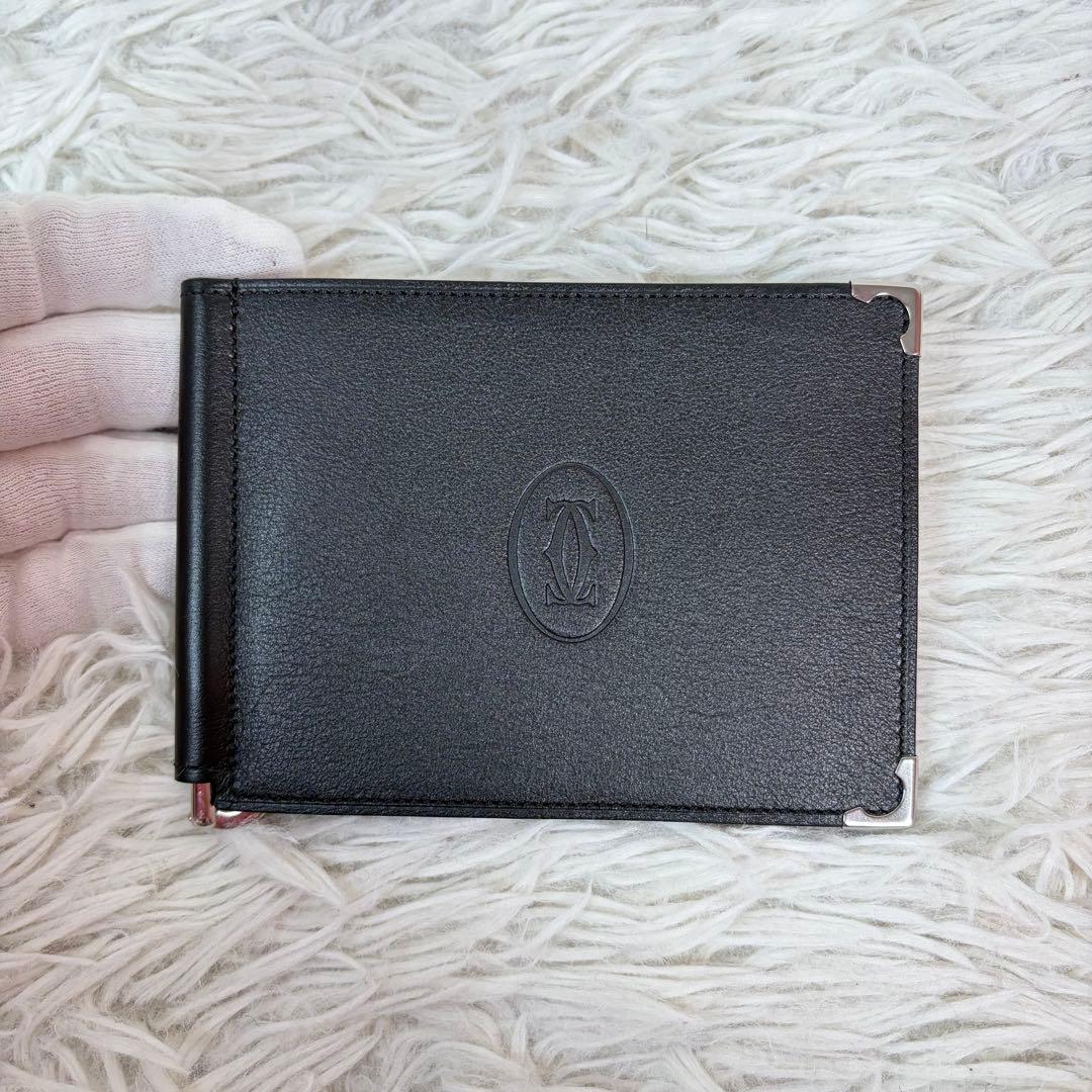 新品未使用保管品✨Cartier マネークリップ マストライン ブラック/黒