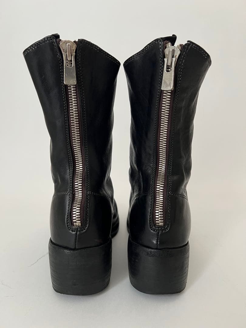 美品GUIDI 788Z バックジップブーツ ダブルソール サイズ42