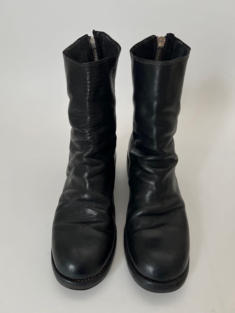 美品GUIDI 788Z バックジップブーツ ダブルソール サイズ42