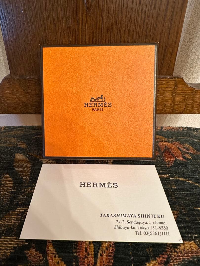 （未使用品）エルメス レザーブレスレット バングル オランプ エトゥープ T2