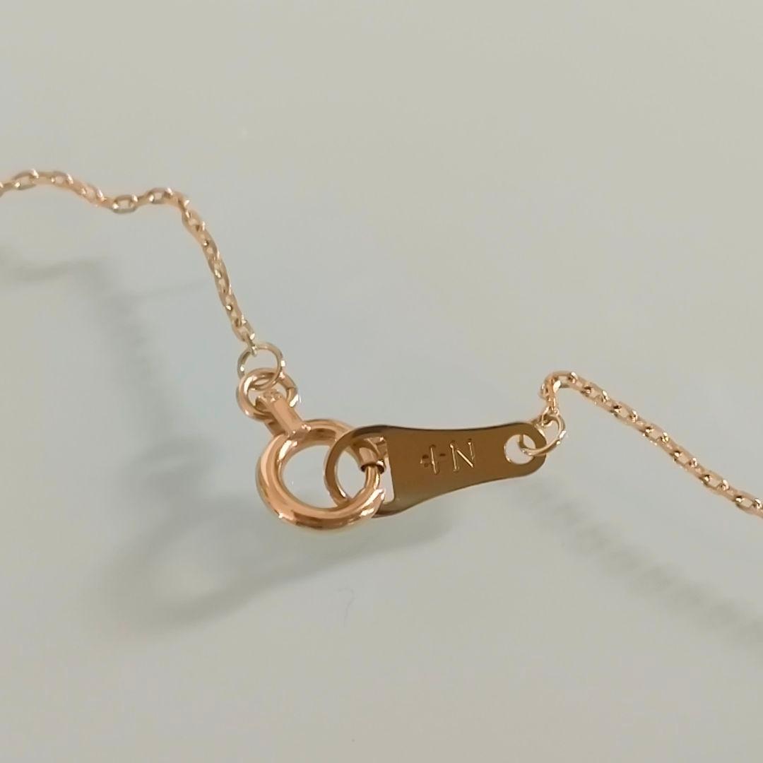 NOJESS　K10 YG　ルビー　オーバル　ダイヤモンド　花　星　ネックレス