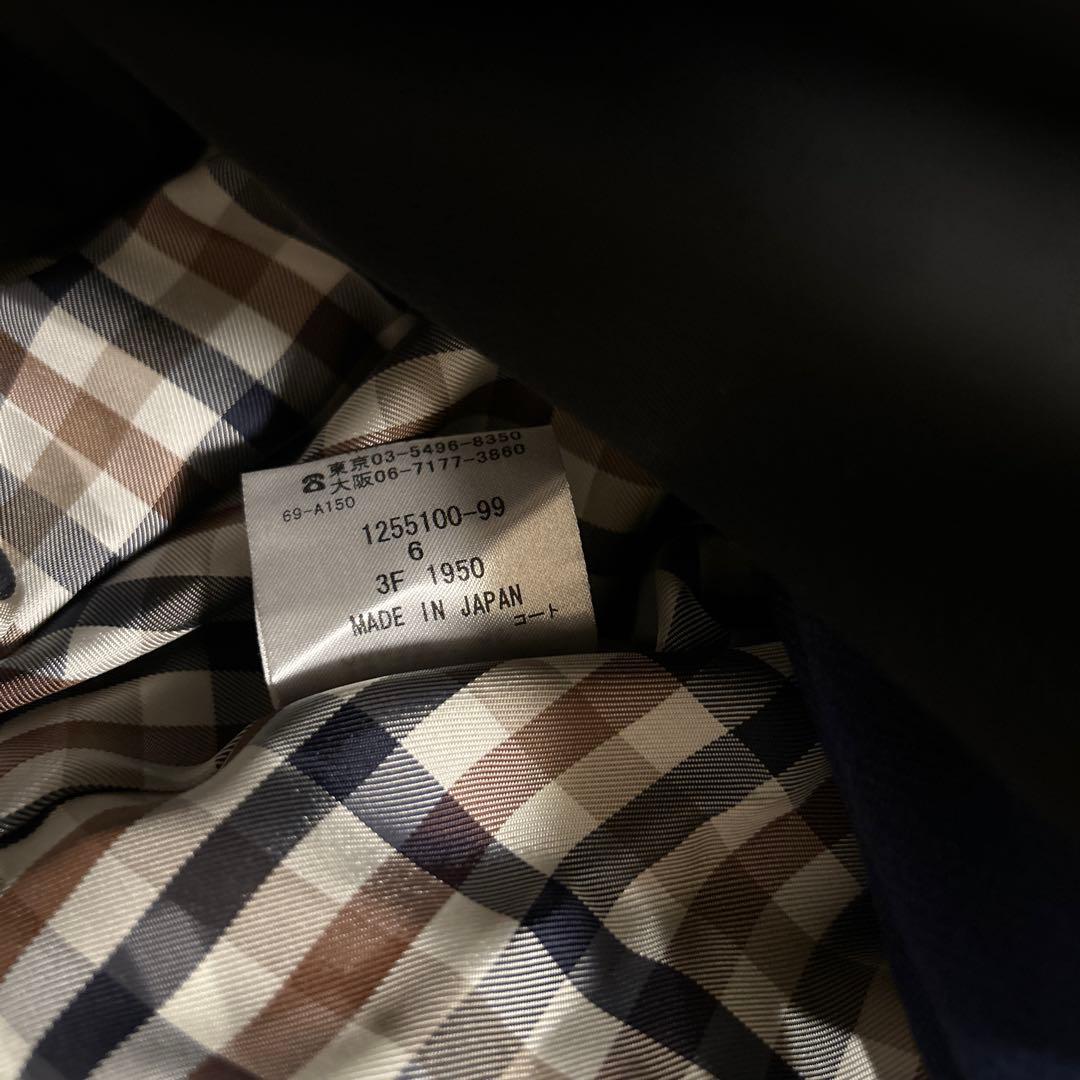 アクアスキュータムトレンチコート黒ブラック6ライナー付ベーシック