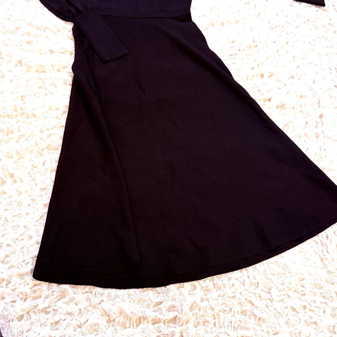 LOULOU WILLOUGHBY ルルウィルビー ニットワンピース 黒