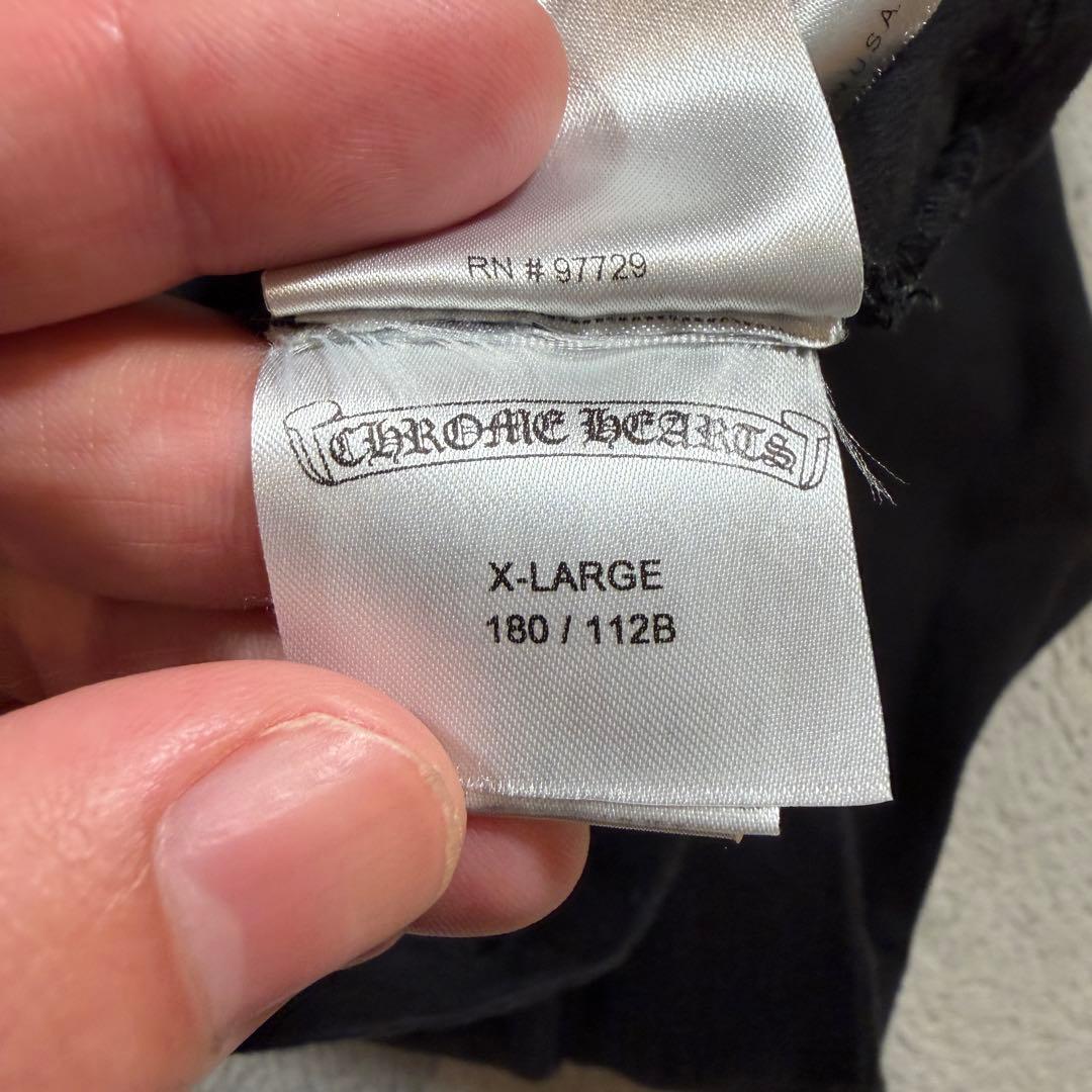 クロムハーツ　アームロゴ　長袖Tシャツ　XLサイズ ブラック