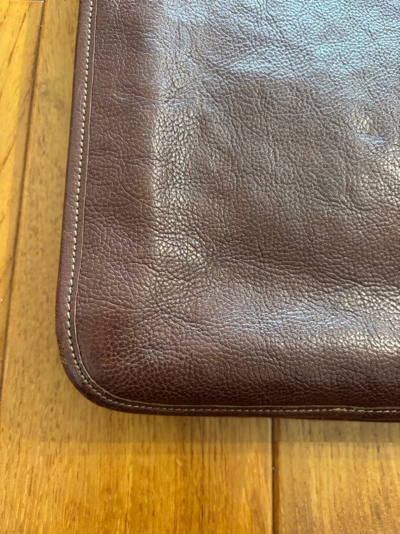 IL BISONTE ブラウンレザーブリーフケース