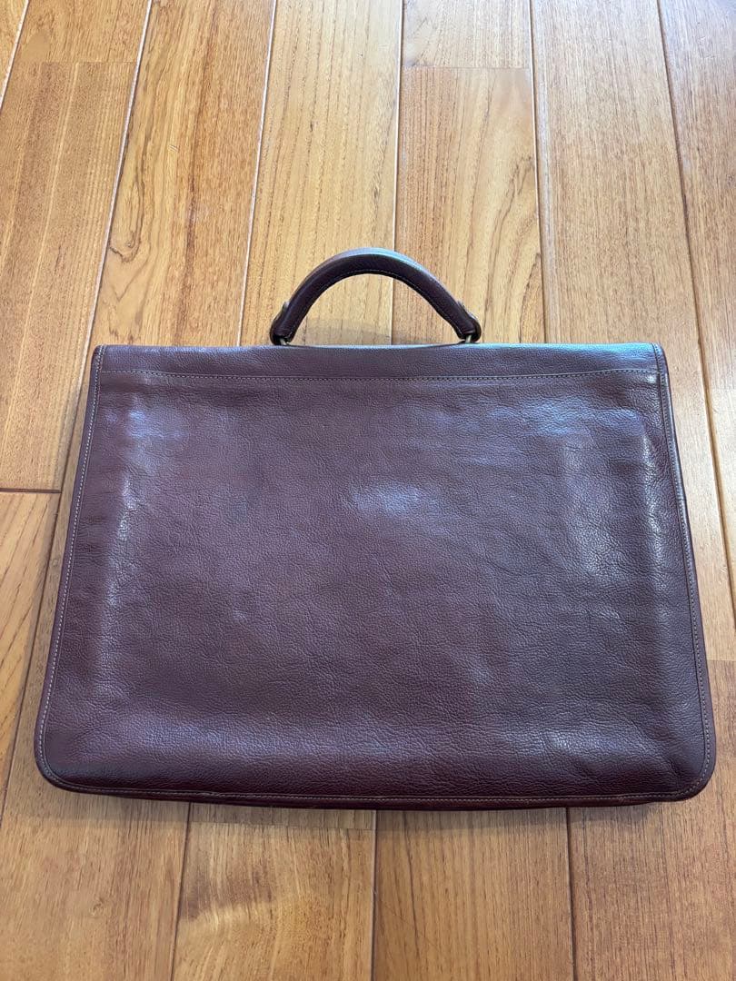 IL BISONTE ブラウンレザーブリーフケース