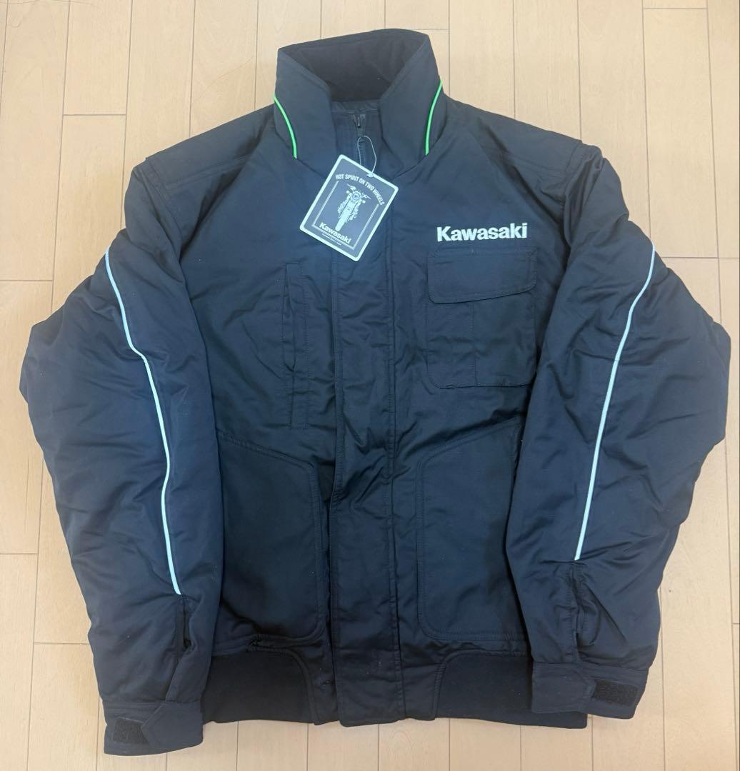 希少 Kawasaki ブラックジャケット LLサイズ