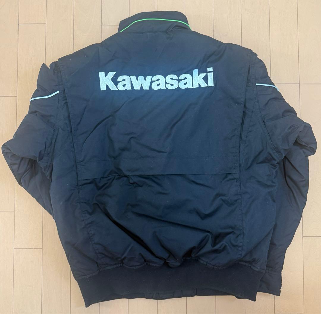 希少 Kawasaki ブラックジャケット LLサイズ