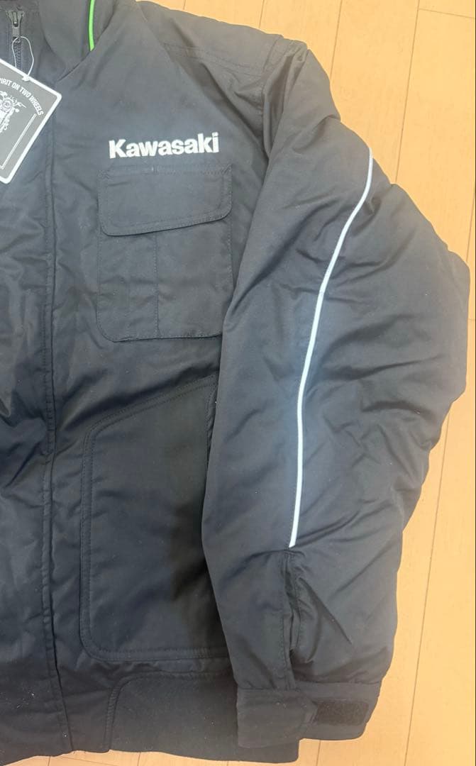 希少 Kawasaki ブラックジャケット LLサイズ