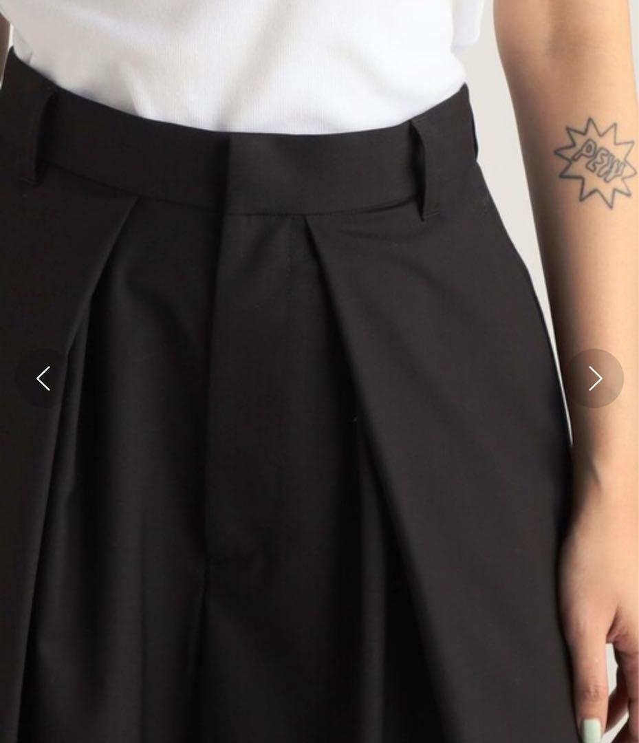 Brown EDITION ウォッシャブルトロタックハーフパンツ