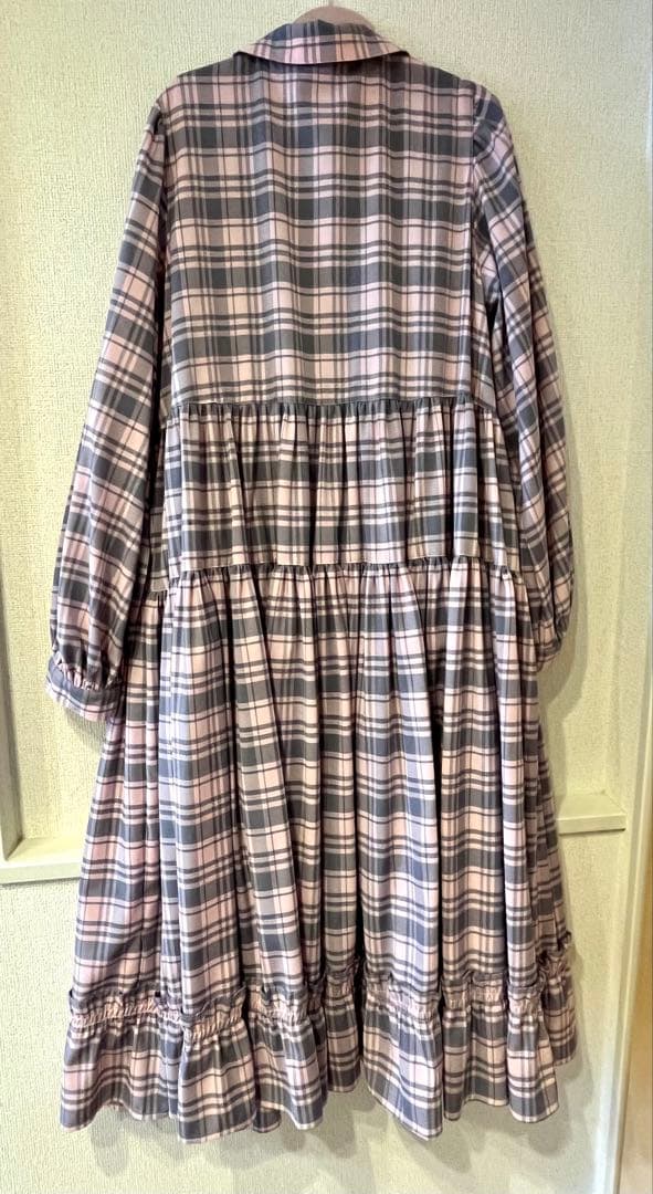 やっちゃん。美品！キャンディストリッパー⭐︎チェック柄フリルロングドレス