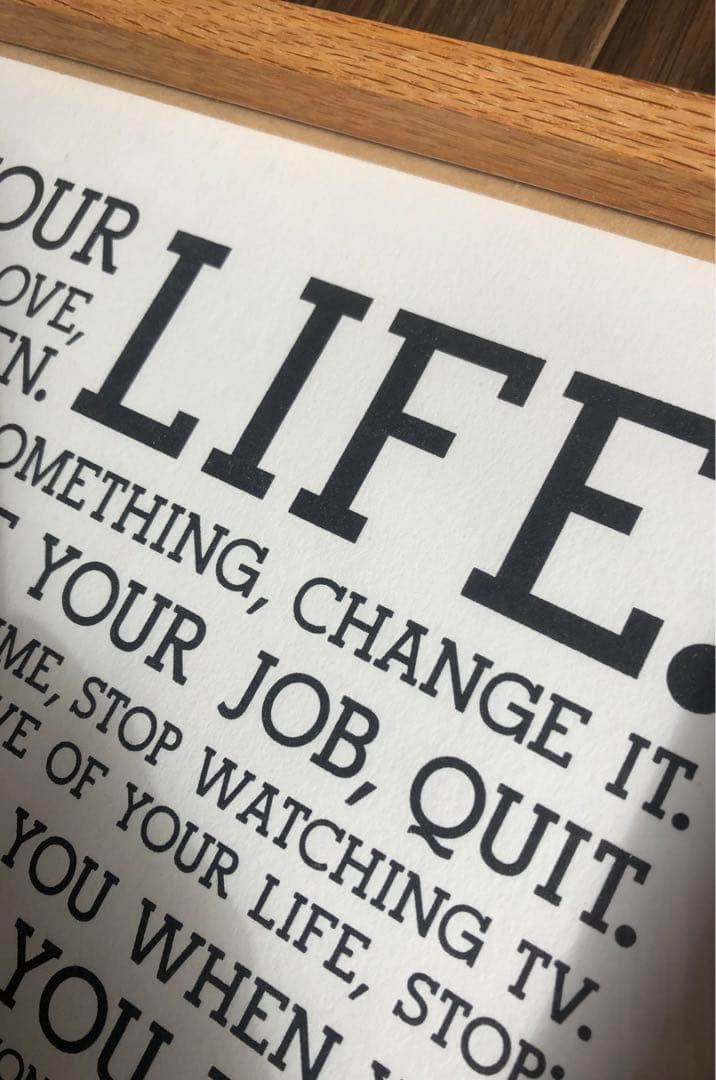 HOLSTEE社/ホルスティー社製　マニフェストポスター（木製フレーム付き）