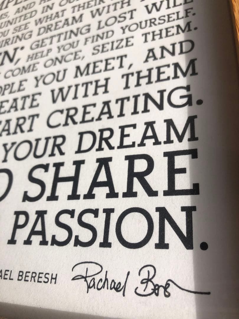 HOLSTEE社/ホルスティー社製　マニフェストポスター（木製フレーム付き）