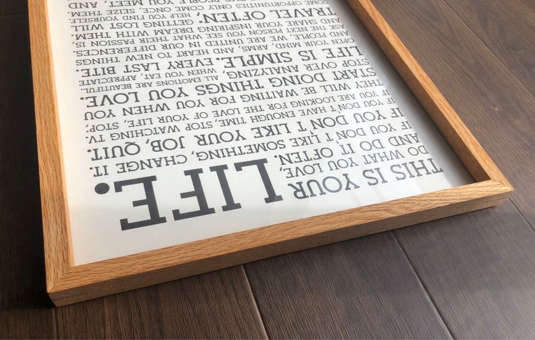 HOLSTEE社/ホルスティー社製　マニフェストポスター（木製フレーム付き）