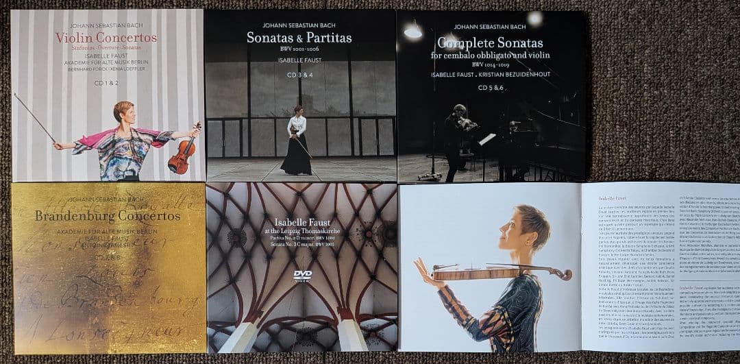 イザベル・ファウスト:プレイズ・バッハ⭐️8CD&DVD BOX