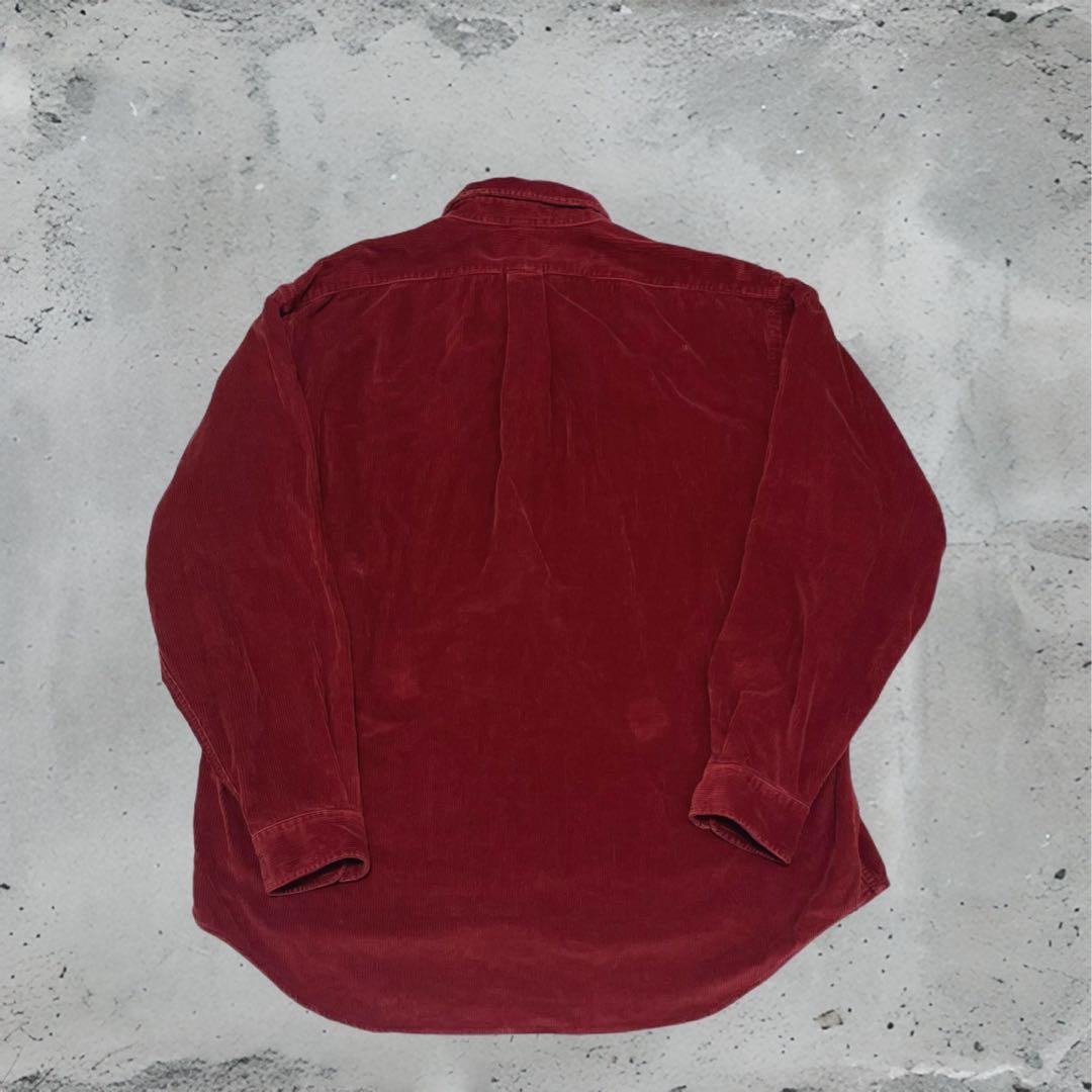 90s Polo Ralph Lauren ハーフジップ　コーデュロイ　XL