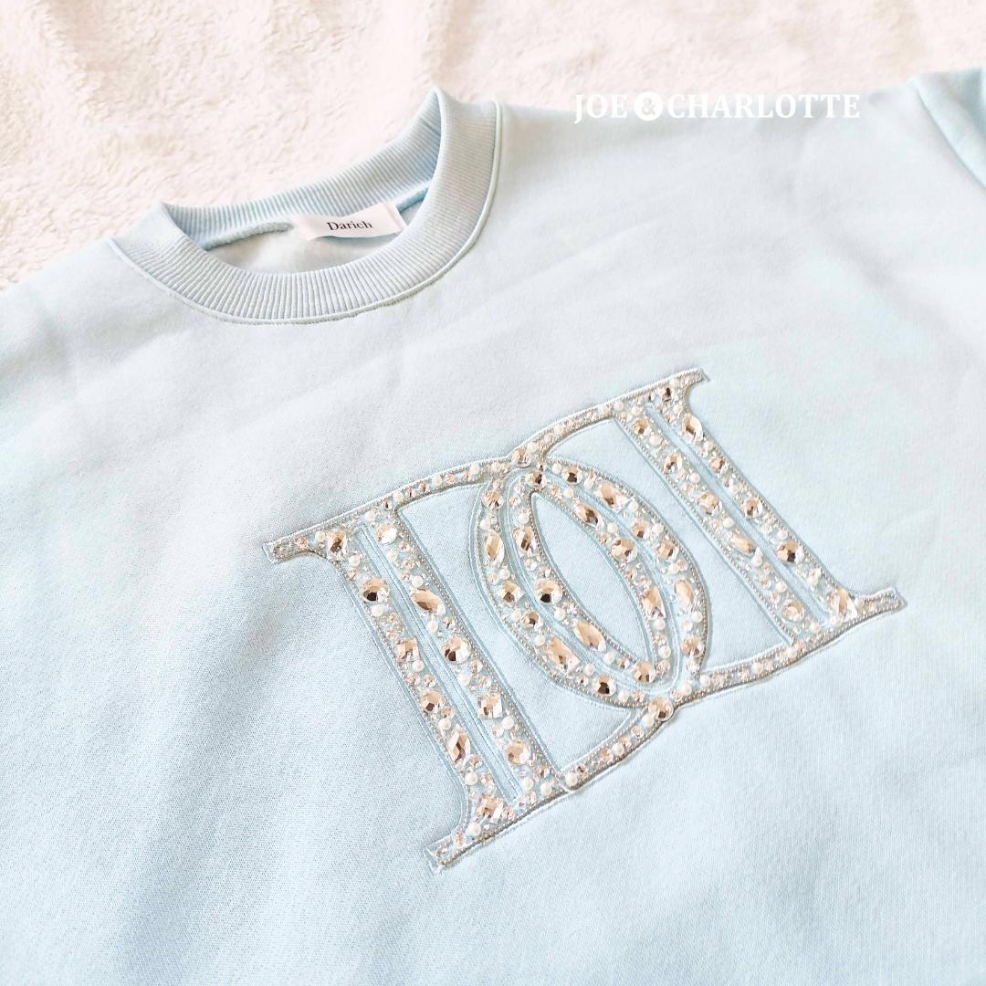 ダーリッチ darich DDロゴビジュースウェットプルオーバー サックス