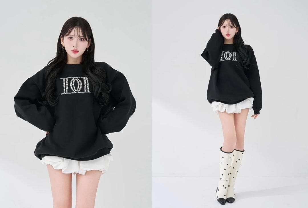 ダーリッチ darich DDロゴビジュースウェットプルオーバー サックス