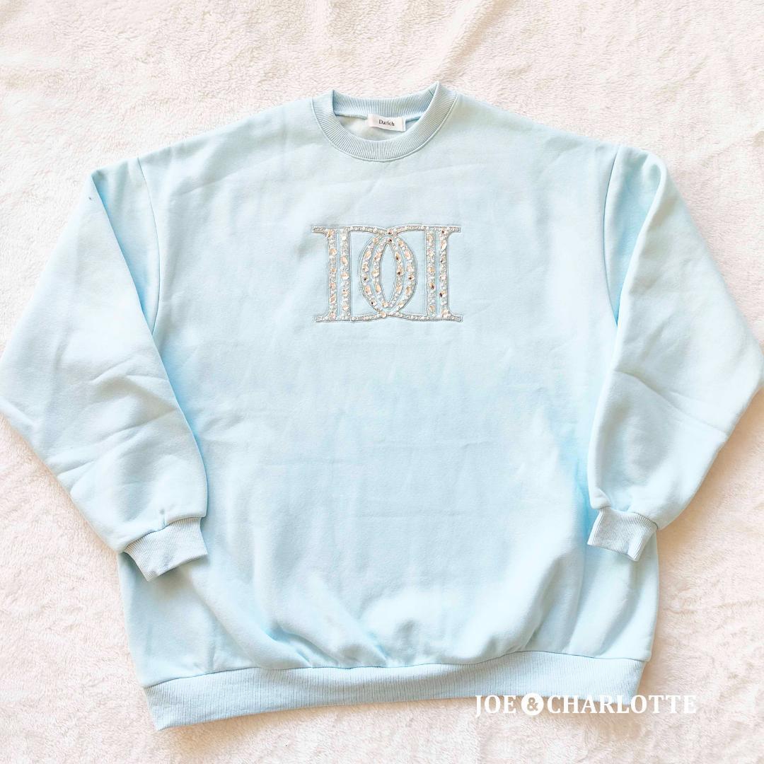 ダーリッチ darich DDロゴビジュースウェットプルオーバー サックス