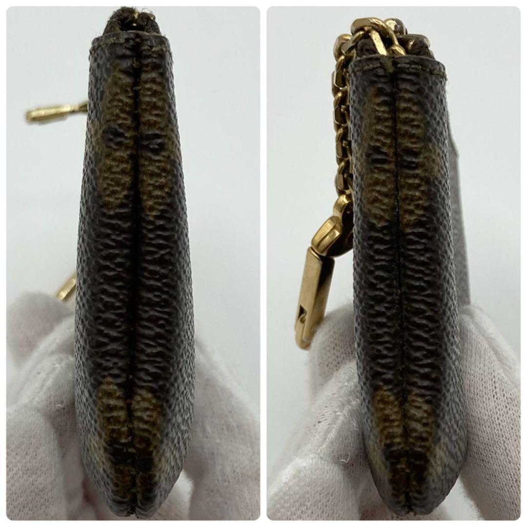 ルイヴィトン ポシェットクレ ケース モノグラム PVC レザー 小銭入れ