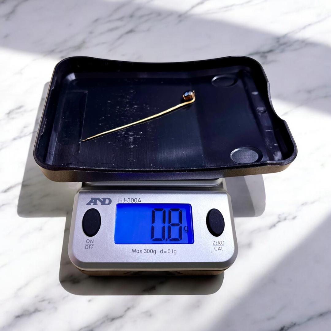 【アンティーク】K18 ヘマタイト ハットピン ジュエリー 京都關川