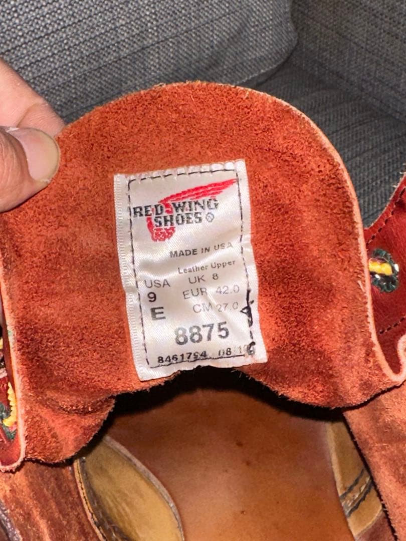 Red Wing 8875 モックトゥ ブーツ｜US9 / EUR42｜USA製