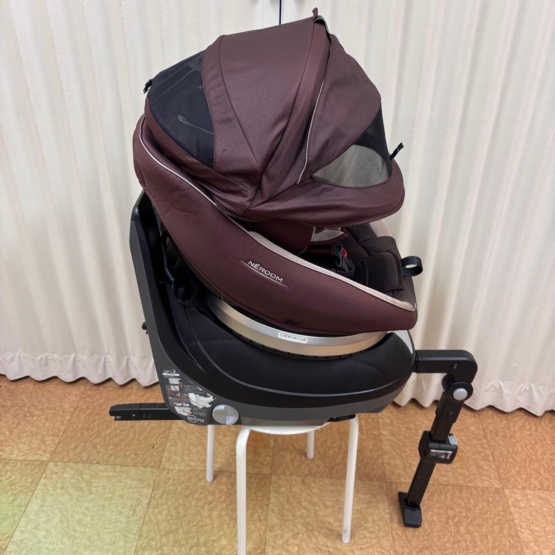 クリーニング済☆綺麗☆　コンビ　ネルーム　ISOFIX　エッグショック　ブラウン